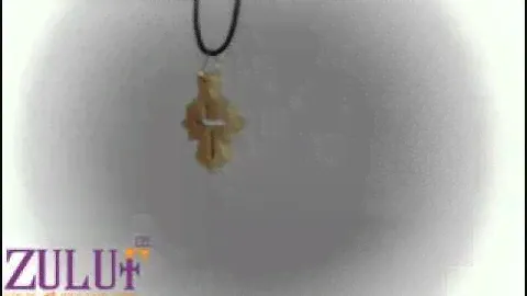 Hand-Crafted Olive Wood Cross Pendant