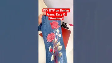 #dtf #dtftransfer #dtfprinters How to DIY a DTF Transfer on Denim Jeans