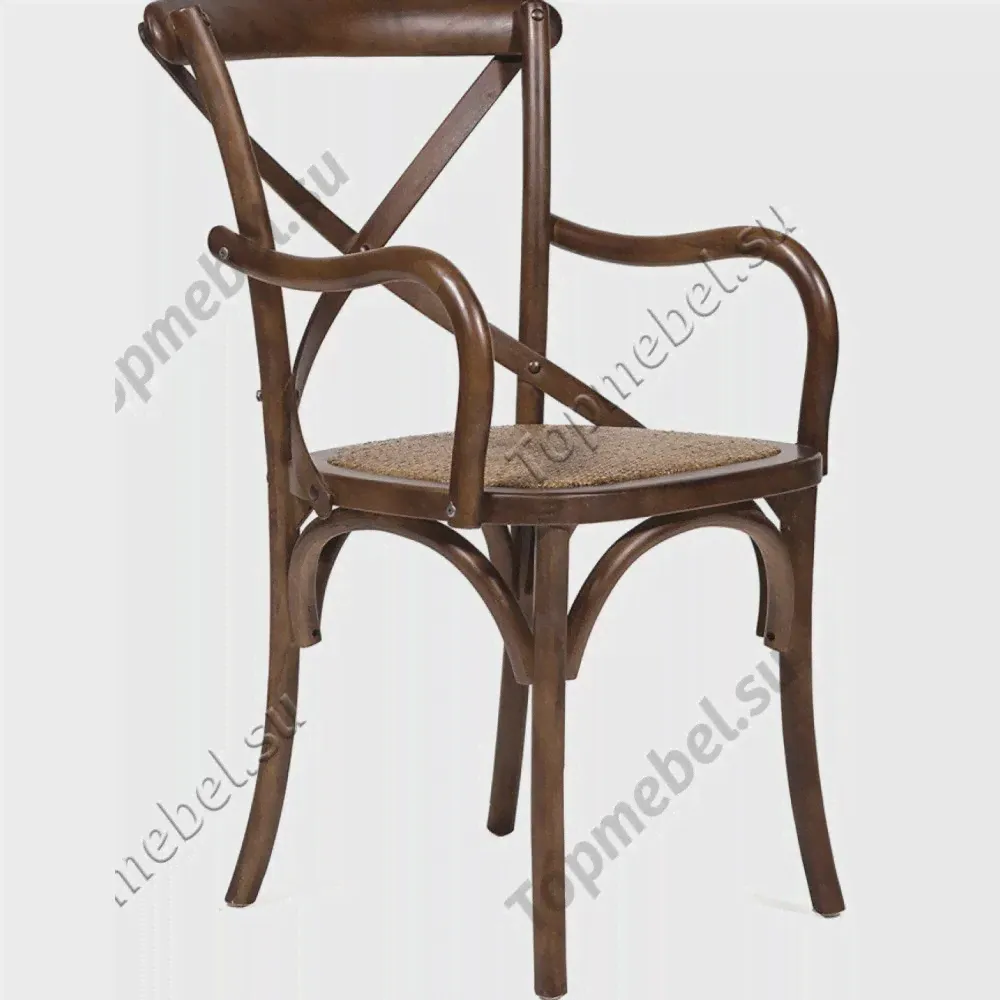 Стул-кресло Cross Armchair (темный орех)