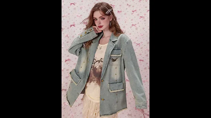 Romantic Layers: Vintage Denim Meets Lace